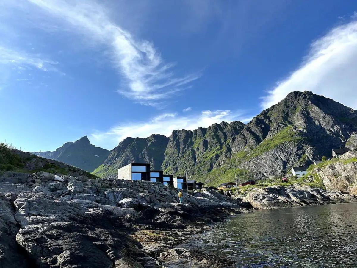 High End Sea Cabins At A In Lofoten โมสคิเนส ภายนอก รูปภาพ